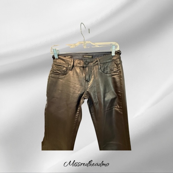 Vigoss Shimmering Black Skinny Jeans - Picture 2 of 8